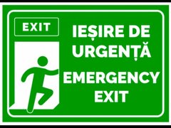 Semn pentru iesire de urgenta emergency exit